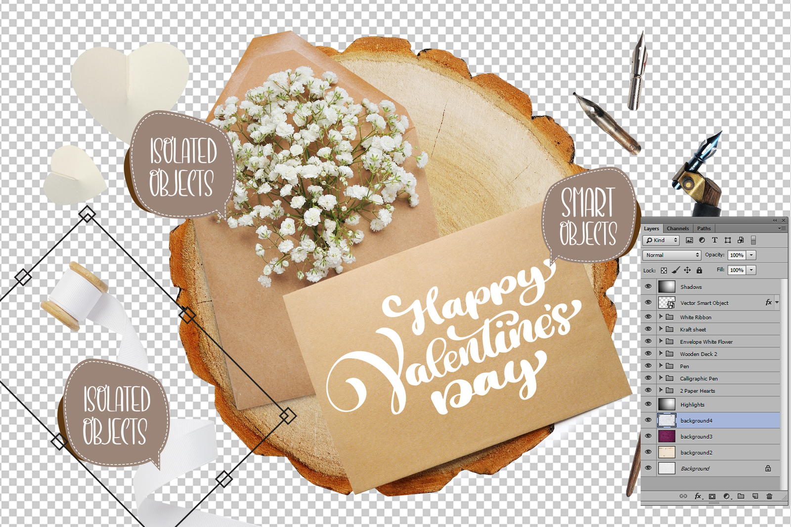 Download Valentines Day Psd Layered Scene In Packaging Mockups On Yellow Images Creative Store