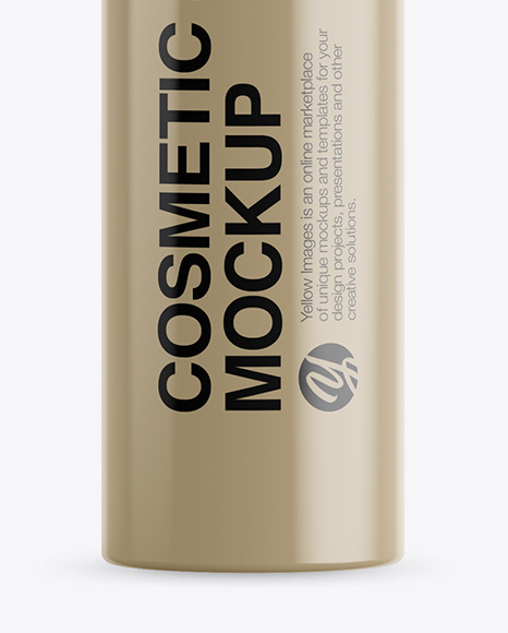 Glossy Bottle With Pump Mockup PSD #7