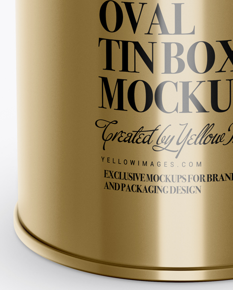 Download Metallic Tin Can Mockup Half Side View High Angle Shot - Free PSD Mockups