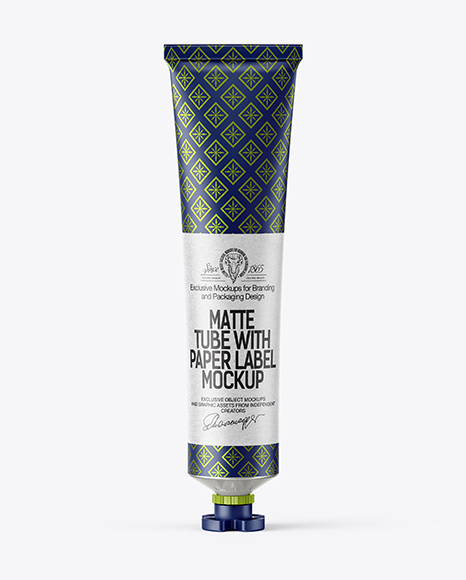 Matte Sauce Tube Mockup PSD #2