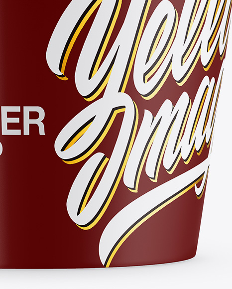 Matte Plastic Container Mockup PSD #1