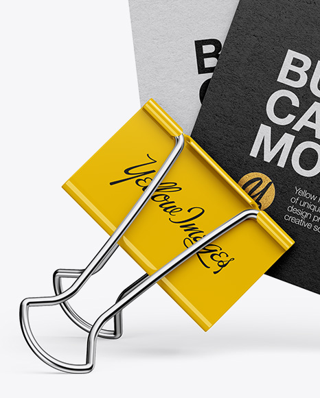 Two Textured Business Cards With Binder Mockup PSD #2