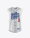 Download Baseball Sleeveless Shirt Mockup Front View In Apparel Mockups On Yellow Images Object Mockups