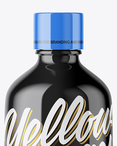 Glossy Plastic Bottle Mockup PSD #2