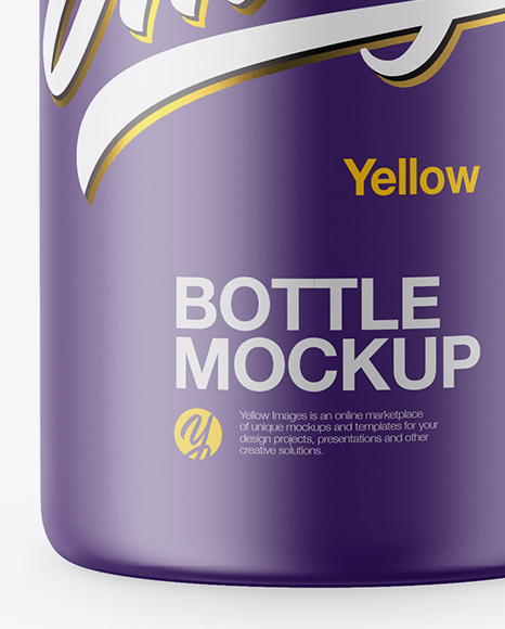 Download Matte Yogurt Bottle Psd Mockup Yellowimages