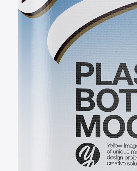 Plastic Milk Bottle Mockup   Front View PSD #1