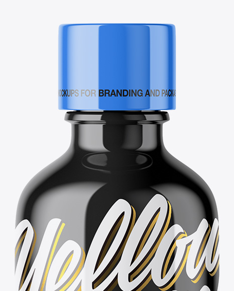 Glossy Plastic Bottle Mockup PSD #2