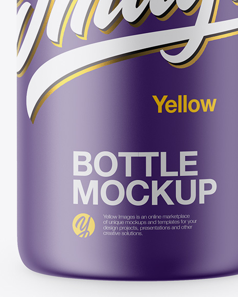 Matte Plastic Bottle Mockup PSD #1