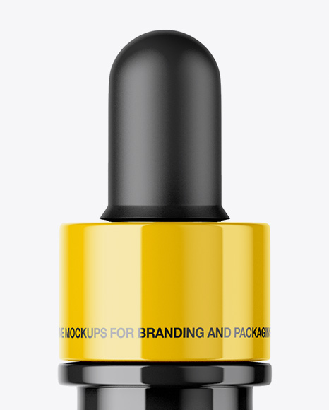Glossy Bottle With Dropper Mockup PSD #2