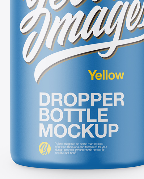 Matte Bottle With Dropper Mockup PSD #1