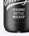 Matte Ceramic Bottle Mockup