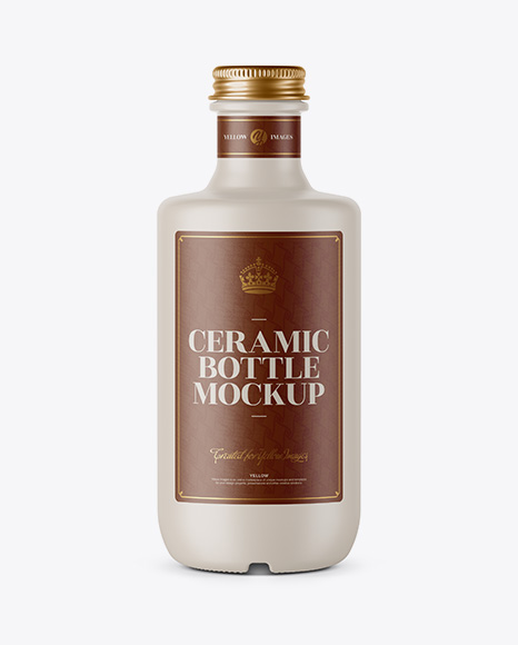 Matte Ceramic Bottle Mockup