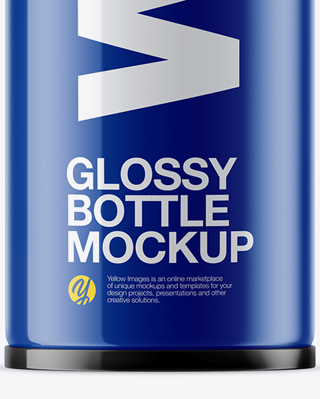 Glossy Bottle Mockup PSD #1