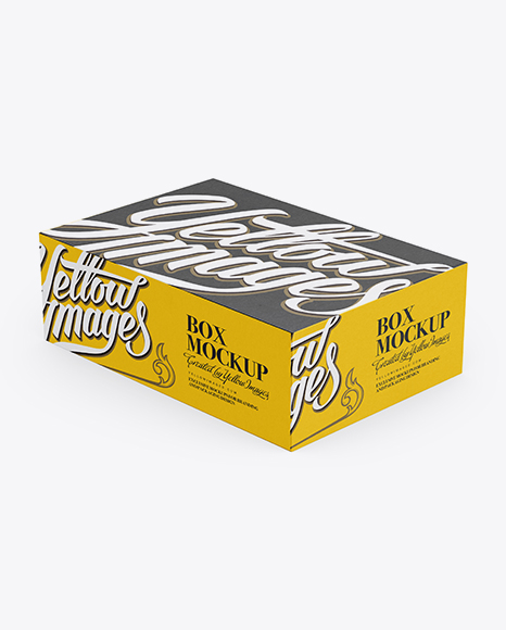 Download Large Carton Gift Box Mockup In Box Mockups On Yellow Images Object Mockups