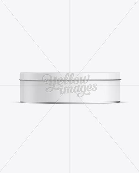 Round Tin Box Mockup In Can Mockups On Yellow Images Object Mockups