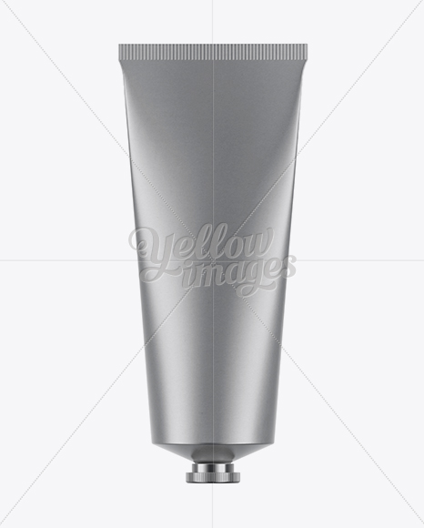 Aluminium Cream Tube Mockup In Tube Mockups On Yellow Images Object Mockups