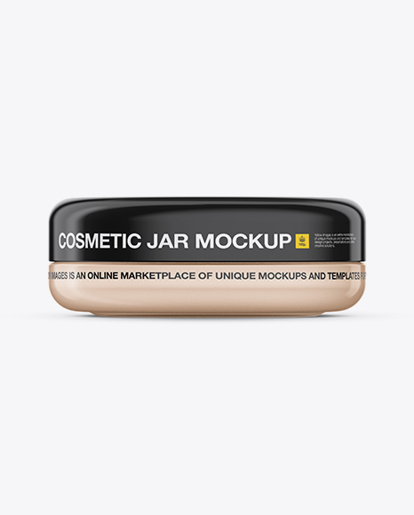 Download Cosmetic Jar Mockup Front View Top View In Jar Mockups On Yellow Images Object Mockups PSD Mockup Templates