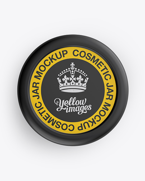 Download Cosmetic Jar Mockup Front View Top View In Jar Mockups On Yellow Images Object Mockups PSD Mockup Templates