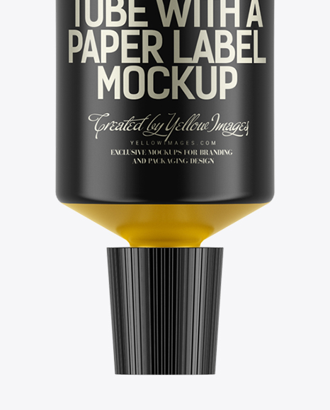 Download Aluminium Cream Tube Mockup in Tube Mockups on Yellow Images Object Mockups