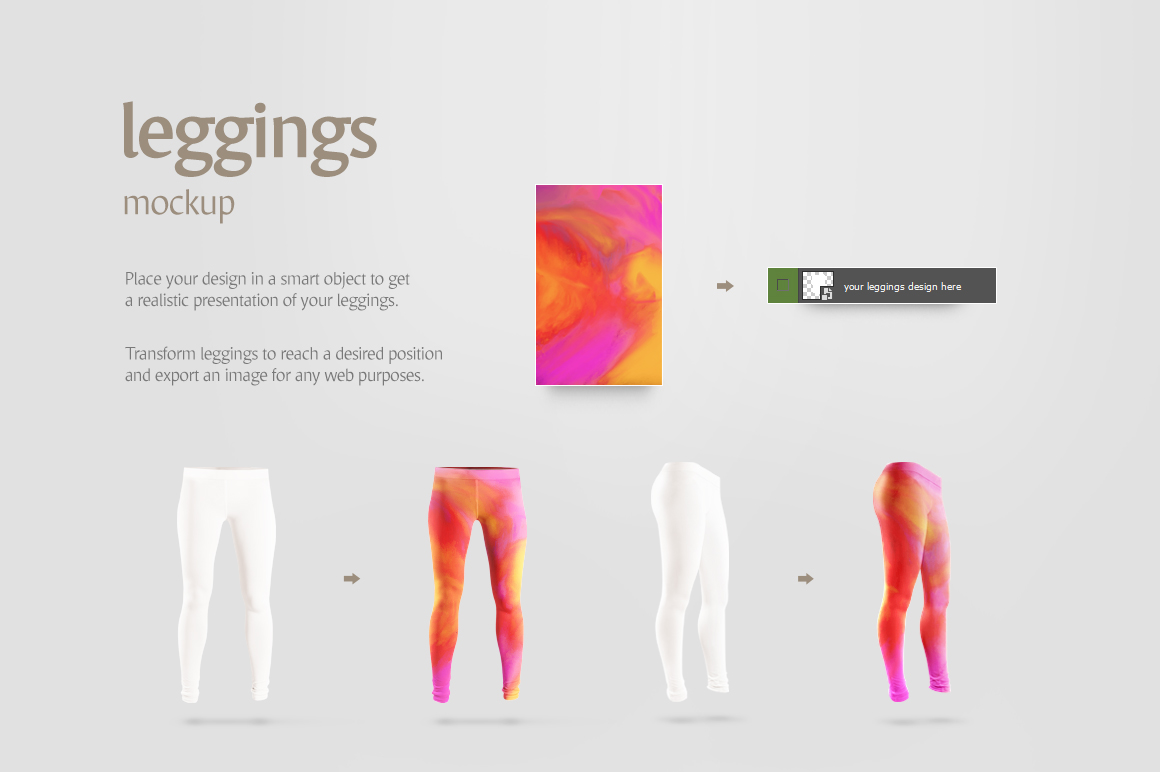 Download Leggings Mockup In Apparel Mockups On Yellow Images Creative Store