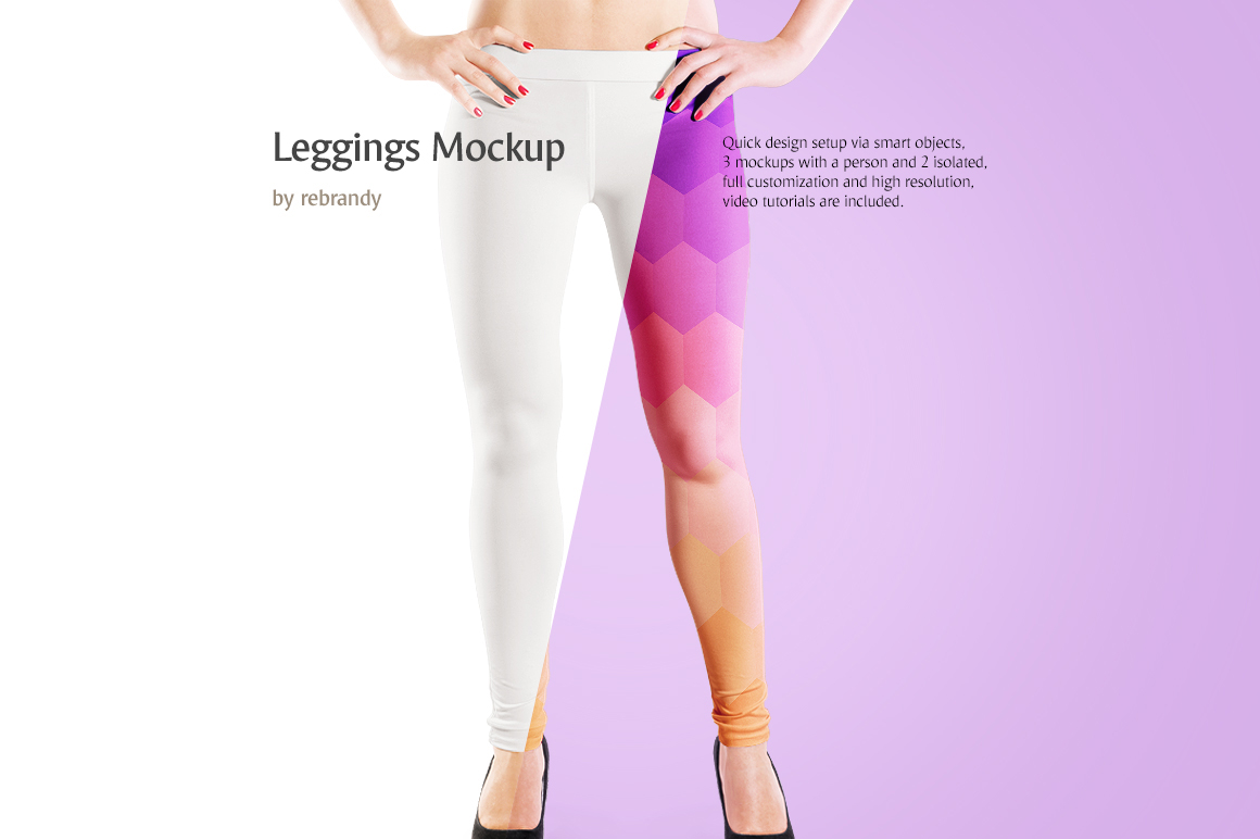 Download Leggings Mockup In Apparel Mockups On Yellow Images Creative Store