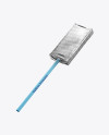 Download Lollipop in Foil Pack w/ Paper Label Mockup - Half Side ... Yellowimages Mockups