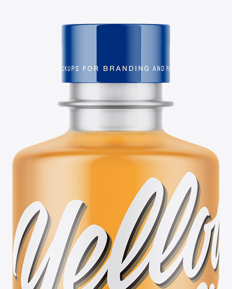 Frosted Plastic Bottle Mockup PSD #1