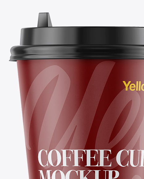 Coffee Cup Mockup   Front View PSD #2