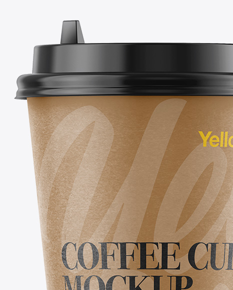 Paper Coffee Cup Mockup   Front View PSD #2
