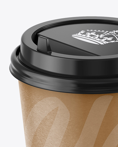 Paper Coffee Cup Mockup   Front View (High Angle Shot) PSD #2