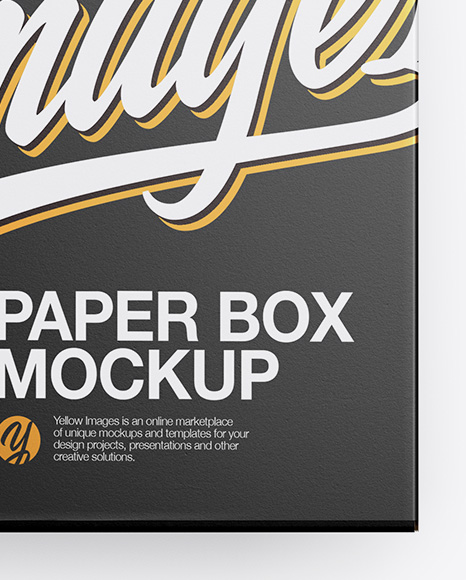 Download Closed Box Mockup Top View In Box Mockups On Yellow Images Object Mockups Yellowimages Mockups