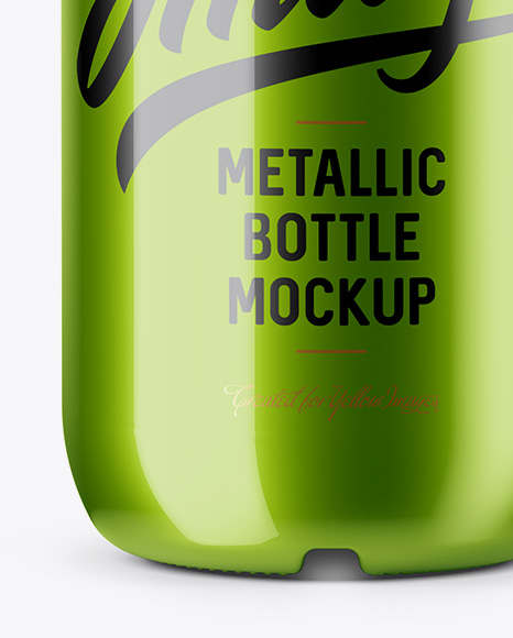 Metallic Bottle Mockup PSD #1