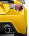 Toyota GT86 Mockup - Back View - Free Download Images High Quality PNG, JPG