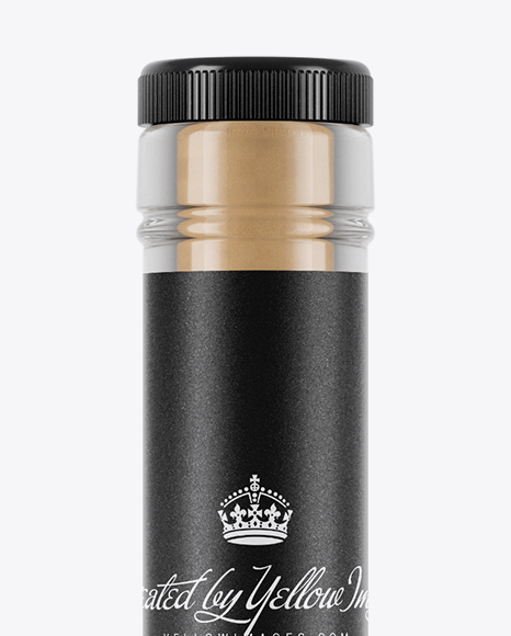 Clear Glass Whisky Bottle Mockup PSD #2