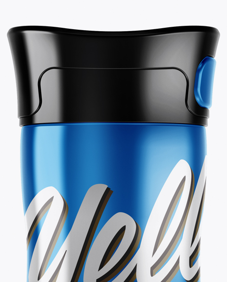 1L Metallic Thermos Mockup - Free Download Images High Quality PNG, JPG