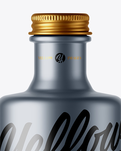 Matte Metallic Bottle Mockup PSD #2