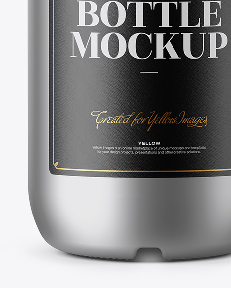 Matte Metallic Bottle Mockup PSD #5