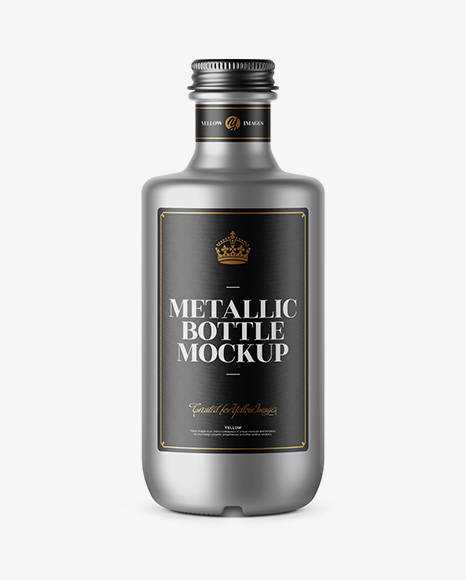 Matte Metallic Bottle Mockup PSD #6