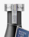 Download Matte Bottle With Paper Label Mockup in Bottle Mockups on Yellow Images Object Mockups