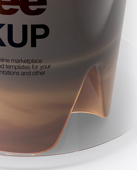 Cappuccino Coffee Cup with Cinnamon Mockup   High Angle Shot   Top View PSD #7