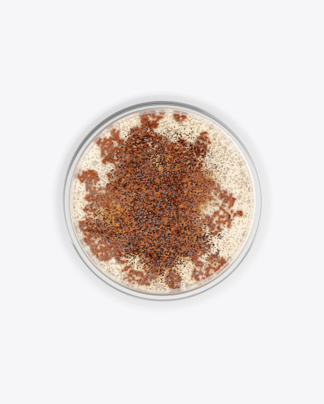 Cappuccino Coffee Cup with Cinnamon Mockup   High Angle Shot   Top View PSD #5