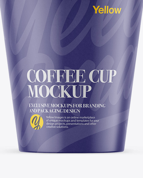 Coffee Cup Mockup   Front View PSD #1
