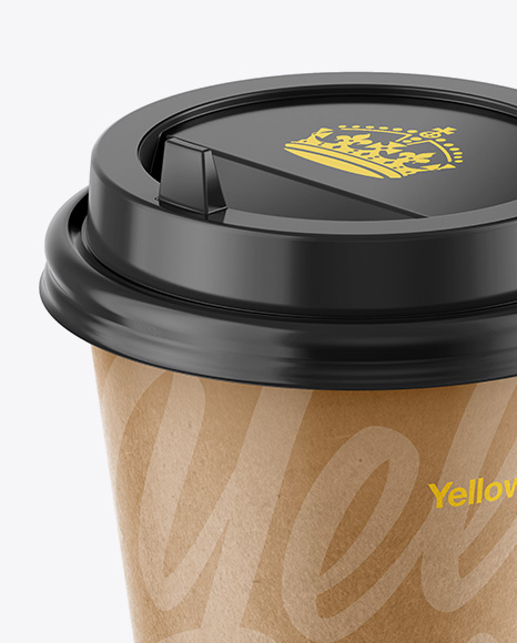 Paper Coffee Cup Mockup   Front View (High Angle Shot) PSD #2
