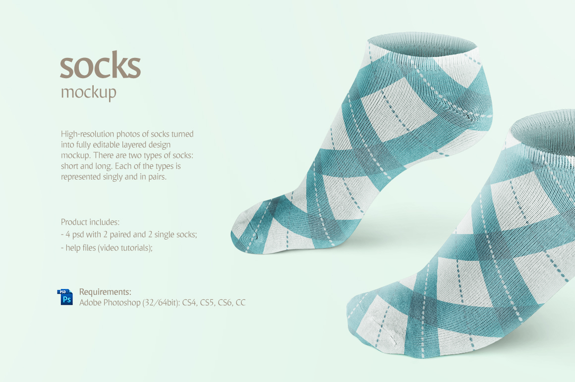 Socks Mockup In Apparel Mockups On Yellow Images Creative Store