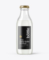 180ml Clear Glass Tonic Water Bottle Mockup - download high resolution