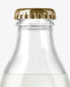 180ml Clear Glass Tonic Water Bottle Mockup - download high resolution