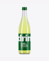 Download Clear Glass Bottle With Lime Drink Mockup in Bottle ... Yellowimages Mockups