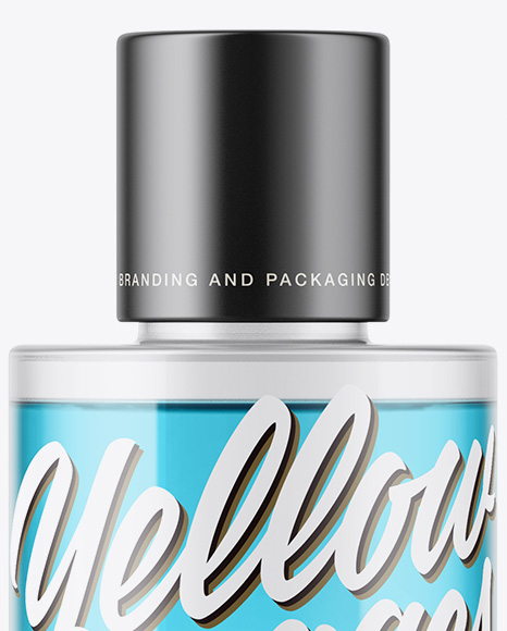 Clear Plastic Bottle Mockup PSD #1