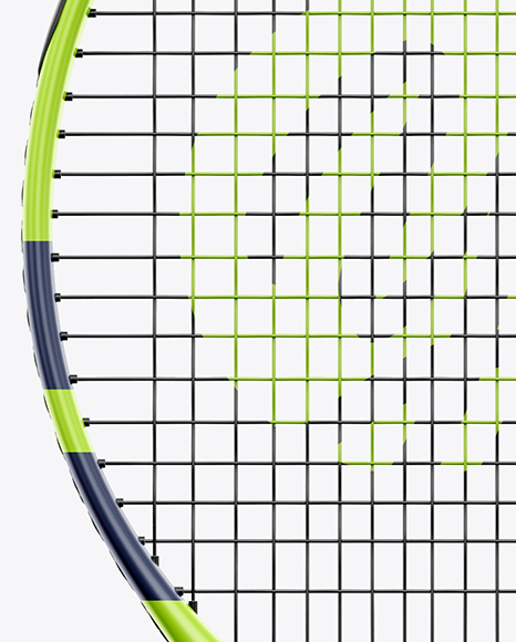 Download Tennis Racket Mockup Front View In Object Mockups On Yellow Images Object Mockups