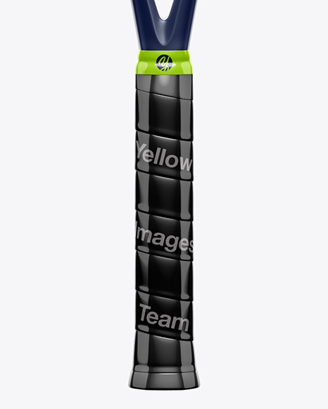 Tennis Racket Mockup Front View In Object Mockups On Yellow Images Object Mockups